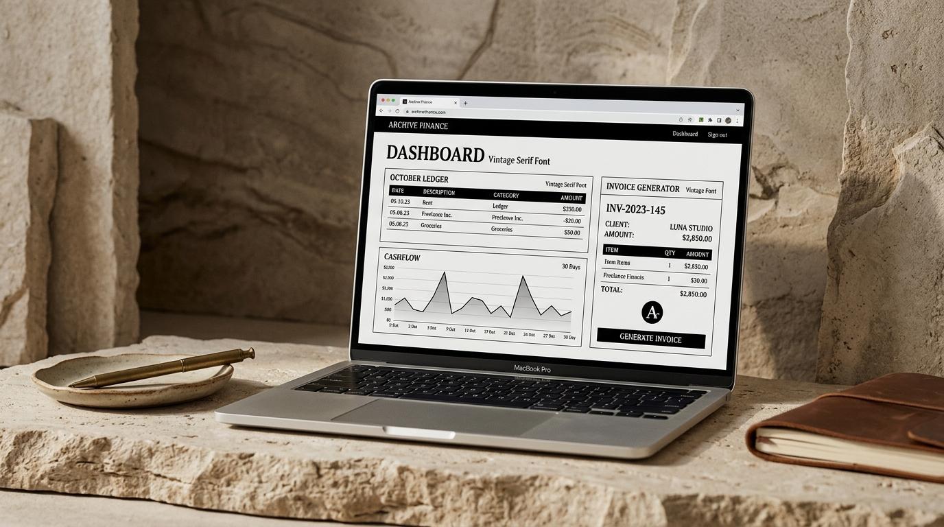 Expense Tracker presentation mockup