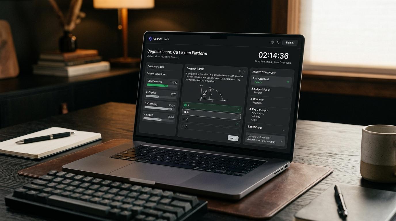 AI JAMB CBT presentation mockup